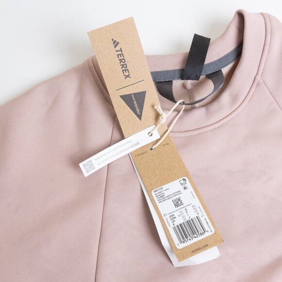 Adidas x And Wander Terrex Tunic Top Fleece Jersey Pink Gorpcore - Picture 10 of 15